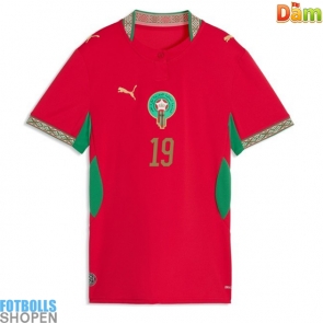 Billiga Marocko Youssef En-Nesyri #19 Hemmatröja Dam VM 2026 Kortärmad